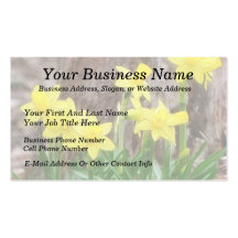 Bright Yellow Daffodils Business Card