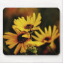 Bright Yellow Flowers Mouse Pads