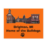 Brighton#56, paw-print, Brighton, MIHome of the... postcards