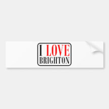 Brighton, Alabama City Design Bumper Stickers