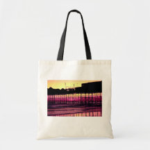 Brighton Pier at sunset, Sussex, England Bags