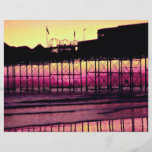 Brighton Pier at sunset, Sussex, England Custom Flyer
