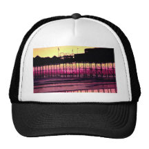 Brighton Pier at sunset, Sussex, England Trucker Hats