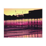 Brighton Pier at sunset, Sussex, England postcards