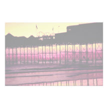 Brighton Pier at sunset, Sussex, England Stationery