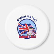 Brighton Tea Party Fridge Magnet