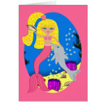 Brigit the Mermaid with Dolphin Card