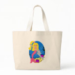 Brigit the Pink Mermaid and Dolphin Tote Bag