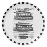 Brill Company Streetcars and Trolleys Party Plate