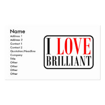 Brilliant, Alabama City Design Business Cards