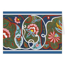 Brilliant Ancient Tadjik Design Greeting Card