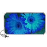Brilliant Blue Daisies Doodle Speaker
