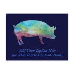 Brilliant Color-washed Pigs postcards