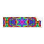 Brilliant Coloured Ribbon Kaleidoscopic Design bumper stickers