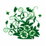 Brilliant Green Bees and Butterflies Floral photo sculptures