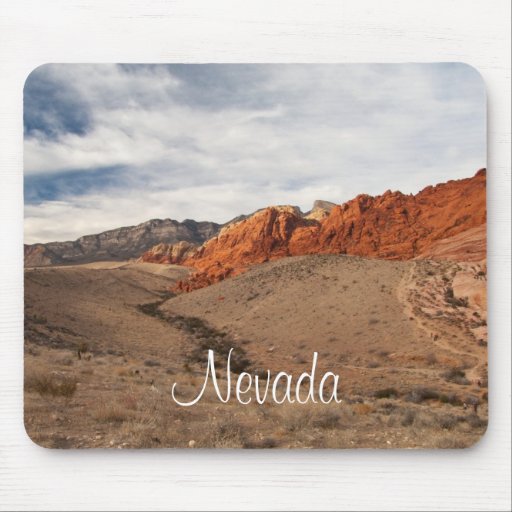 Brilliant Red Rocks; Nevada Souvenir Mouse Pads