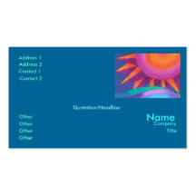 Brilliant Sun Business Card Template