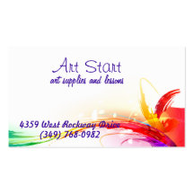 Brilliant Watercolors II Business Card Template