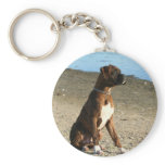 Brindle Boxer Puppy keychain