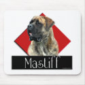 Brindle Mastiff Diamond mousepad
