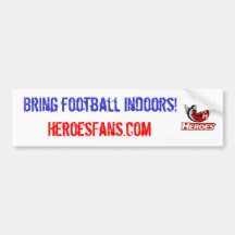 Bring Football Indoors Bumper Sticker