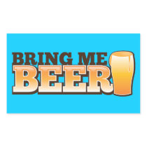 BRING ME BEER The Beer Shop design Rectangle Sticker