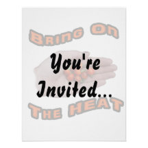 Bring On The Heat Cascabel Hot Peppers Hand Invitations
