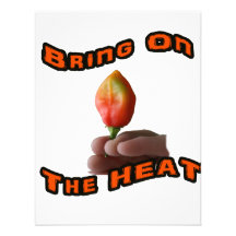 Bring On The Heat Habanero Fingers Hot Pepper Custom Announcement