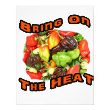 Bring On The Heat Hot Pepper Pile Graphic Personalized Announcements