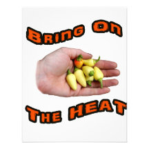 Bring On The Heat White Hot Pepper Pile Hand Invitations