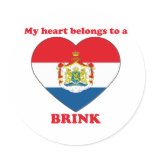Brink Round Stickers