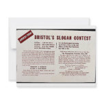 Bristol's Slogan Contest invitations