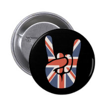 Brit Rock Hand Button