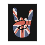 Brit Rock Hand postcards
