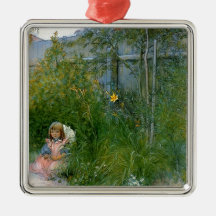 Brita in the Flower Bed c1897 Christmas Tree Ornaments