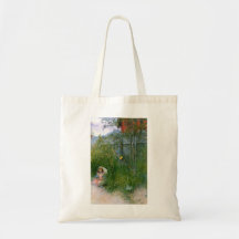 Brita in the Flower Bed c1897 Tote Bags