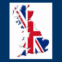 Britain Shape-Flag postcards