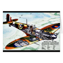 Britain's New Spitfire Greeting Cards