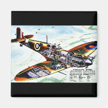Britain's New Spitfire Refrigerator Magnet