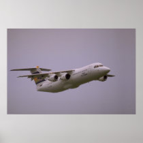 British Aerospace 146 Whisperjet taking off, Biggi Posters