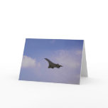 British Aerospace/Aerospatiale Concorde in flight, Greeting Card
