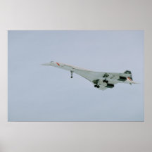British Airways Concorde on final descent, Ottawa, Poster