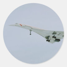 British Airways Concorde on final descent, Ottawa, Sticker
