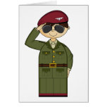 British Army Officer Saluting Card