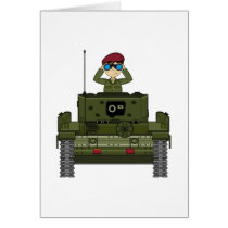 British Army Soldier in Tank Card