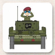 British Army Soldier in Tank Coaster