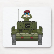 British Army Soldier in Tank Mousepad