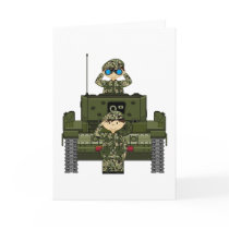 British Army Soldiers and Tank Card
