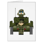 British Army Soldiers and Tank Card