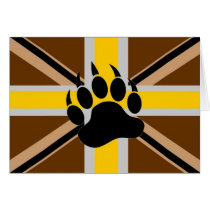 British Bear Pride Flag Greeting Card